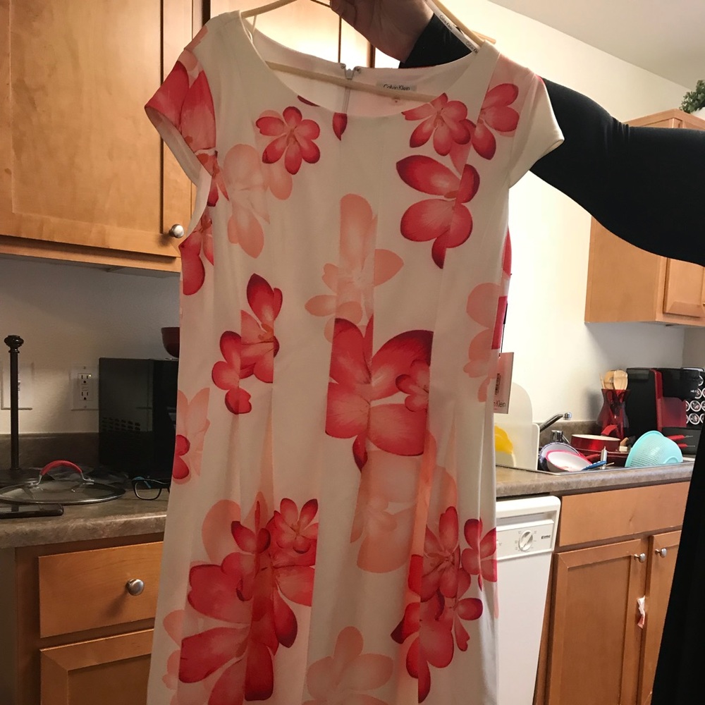 NWT Calvin Klein floral dres
